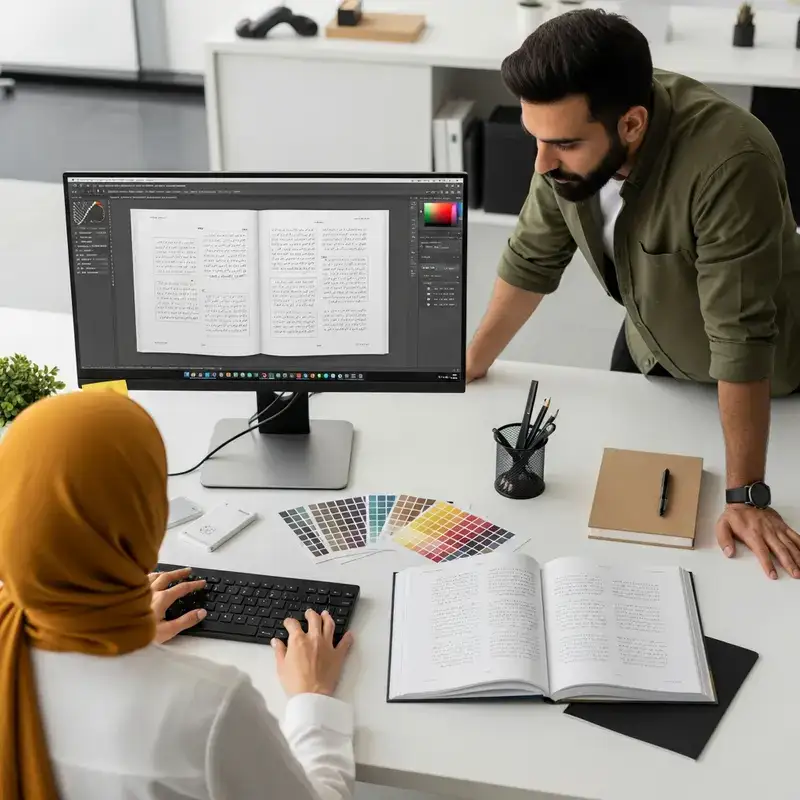 راهنمای جامع صفحه آرایی کتاب در سال ۱۴۰۴: از اصول پایه تا نکات حرفه‌ای