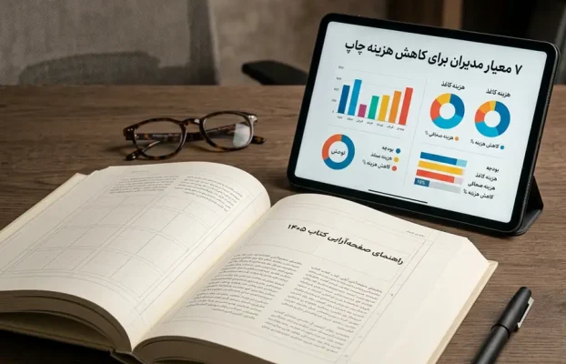 راهنمای صفحه‌آرایی کتاب ۱۴۰۵؛ ۷ معیار مدیران برای کاهش هزینه چاپ