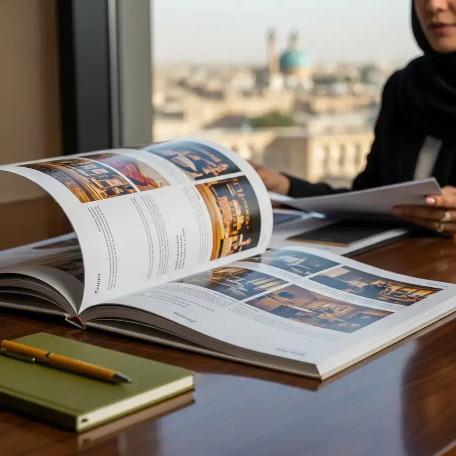 راهنمای جامع قیمت طراحی کاتالوگ در اصفهان: تعرفه ۱۴۰۴ و عوامل موثر