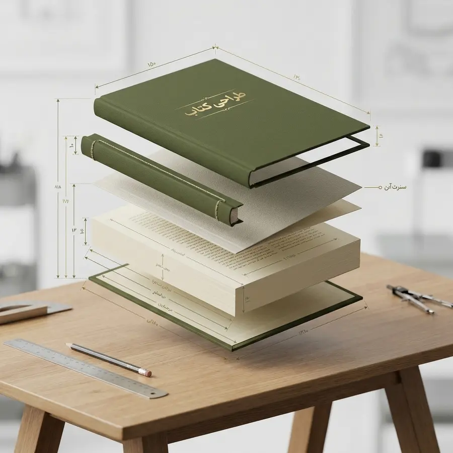 راهنمای جامع طراحی کتاب: صفر تا صد اصول، مراحل و صفحه‌آرایی (1405)