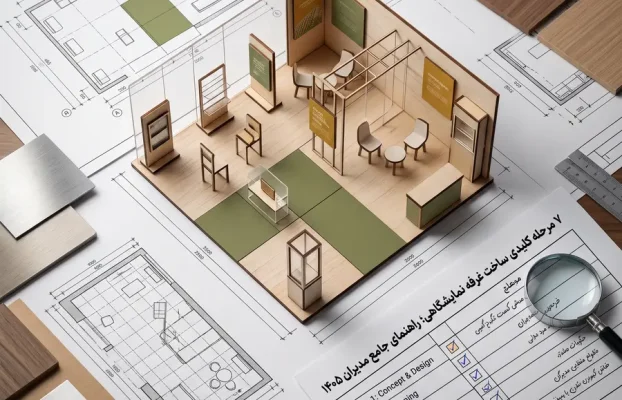 ۷ مرحله کلیدی ساخت غرفه نمایشگاهی؛ راهنمای جامع مدیران ۱۴۰۵